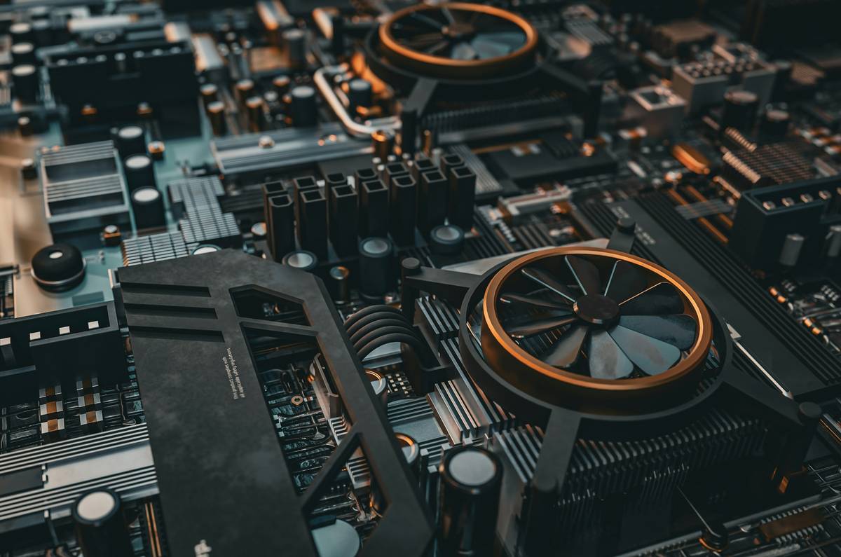 Close-up of high-static-pressure PC fans mounted on a radiator showing what do pc fans do in liquid cooling loops